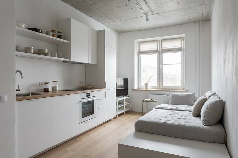 минималистичная кухня